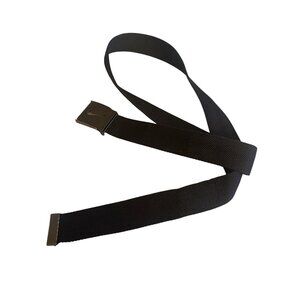 Nike Black Fabric Belt With Metal Buckle Sport Golf Athletic